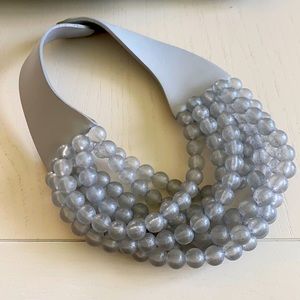 Fairchild Baldwin gray layered collar necklace